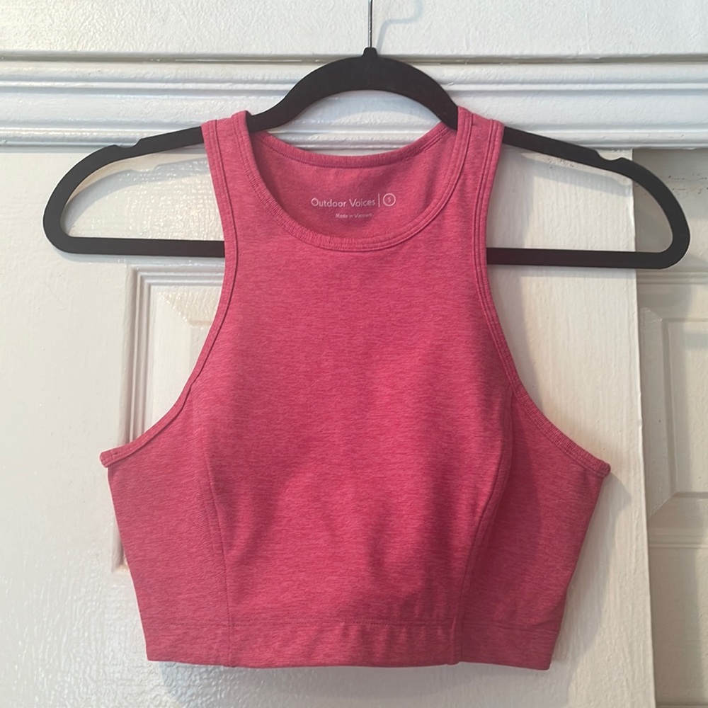 Outdoor Voices Athena Sports Bra Pink